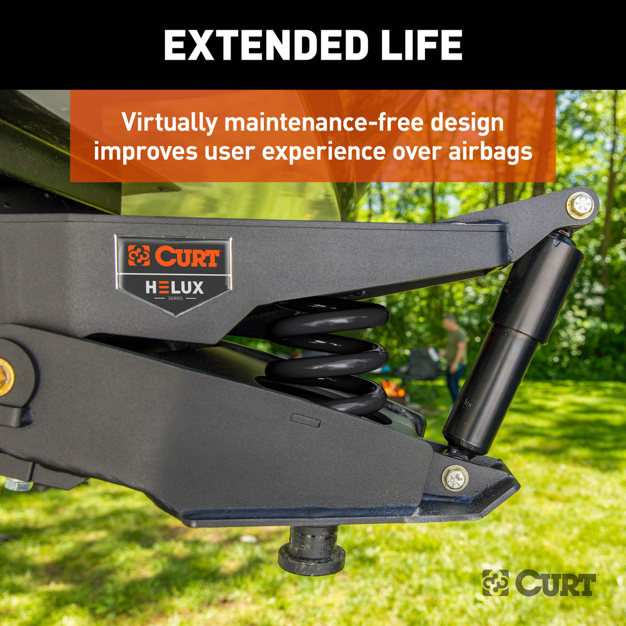 CURT 2024044568 Helux Coil-Spring 5th Wheel Pin Box, 2,600 lbs. Pin Weight, 18,000 lbs. Weight Capacity