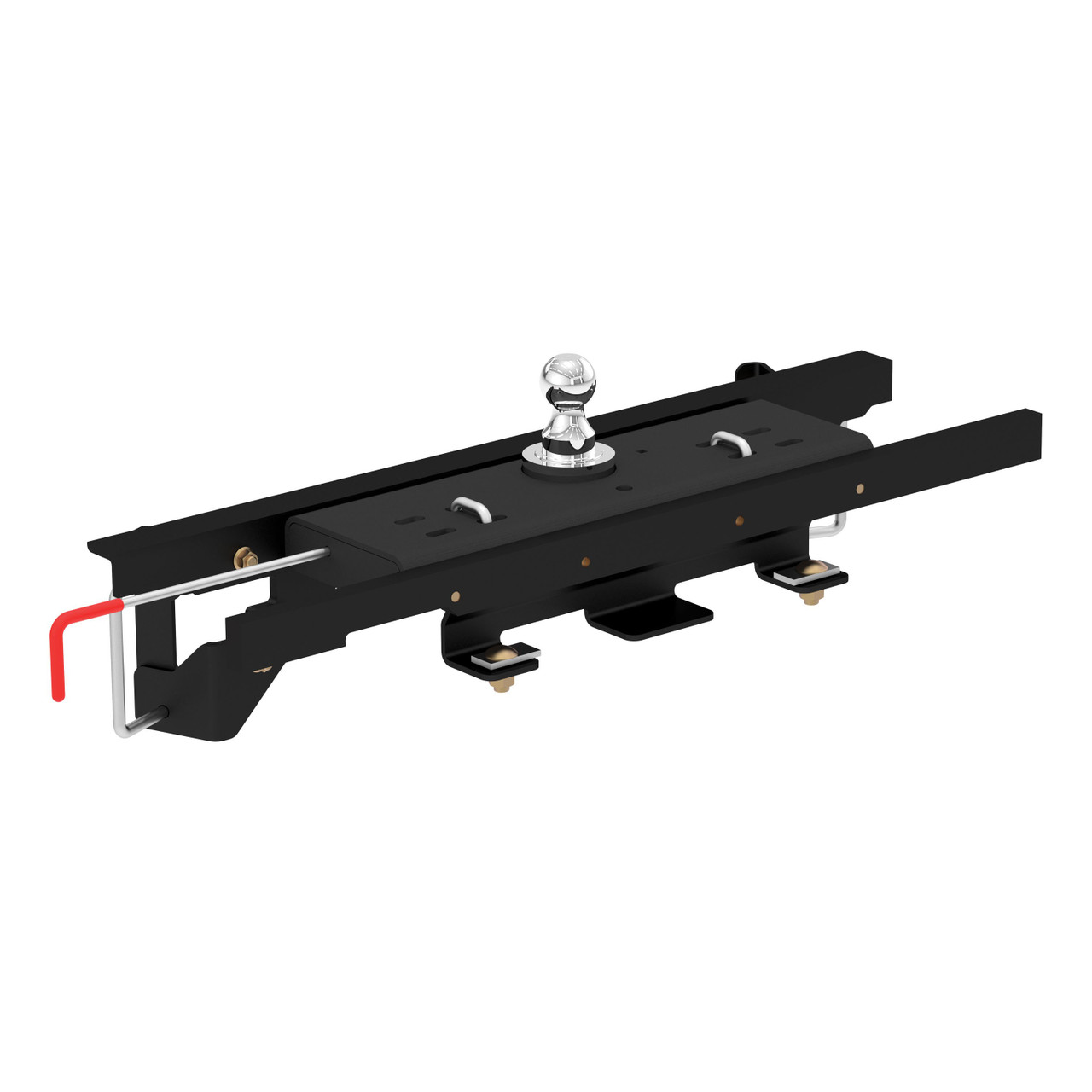 CURT Double Lock Gooseneck Hitch Kit w/ Brackets, Select Dodge, Ram 1500 Coil Springs Gooseneck Trailer Hitch Mount Kit