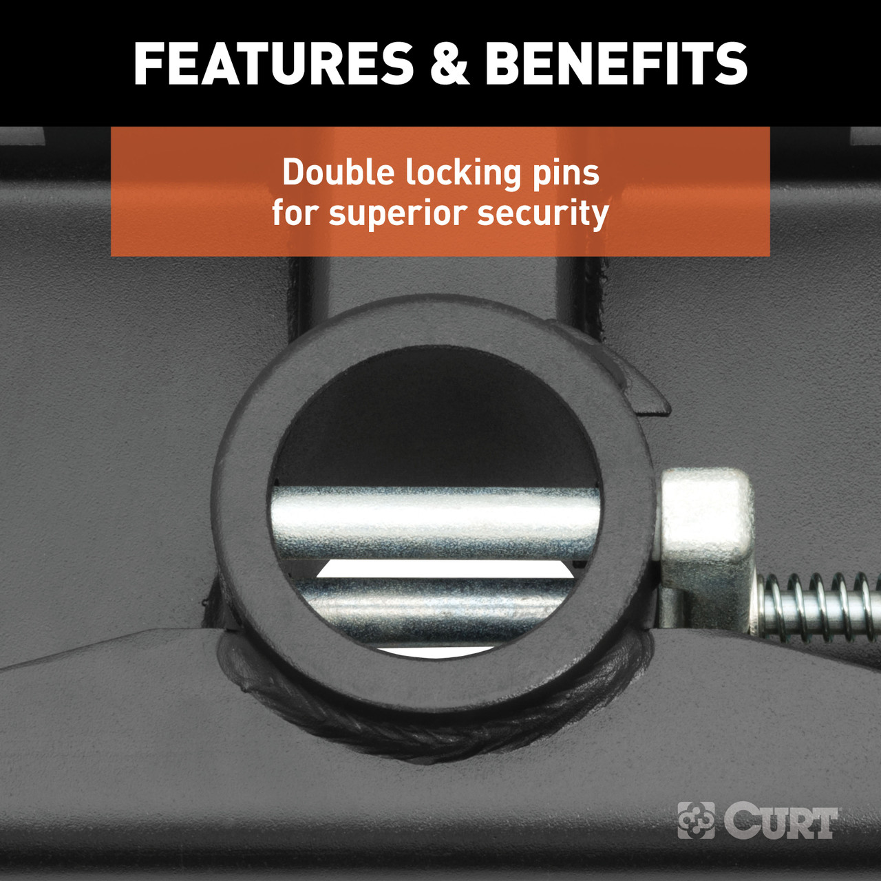CURT Double Lock Gooseneck Hitch Kit w/ Brackets, Select Dodge, Ram 1500 Coil Springs Gooseneck Trailer Hitch Mount Kit