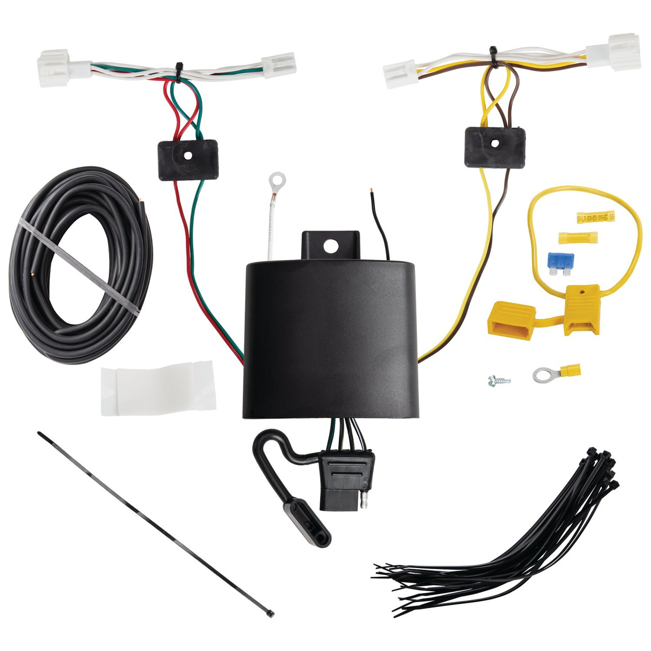 2020-2021 Mitsubishi Outlander Sport Draw-tite Class 2 Trailer Hitch, 1-1/4 Inch Square Receiver Bundle w/ Plug-n-Play T-One Wiring Harness