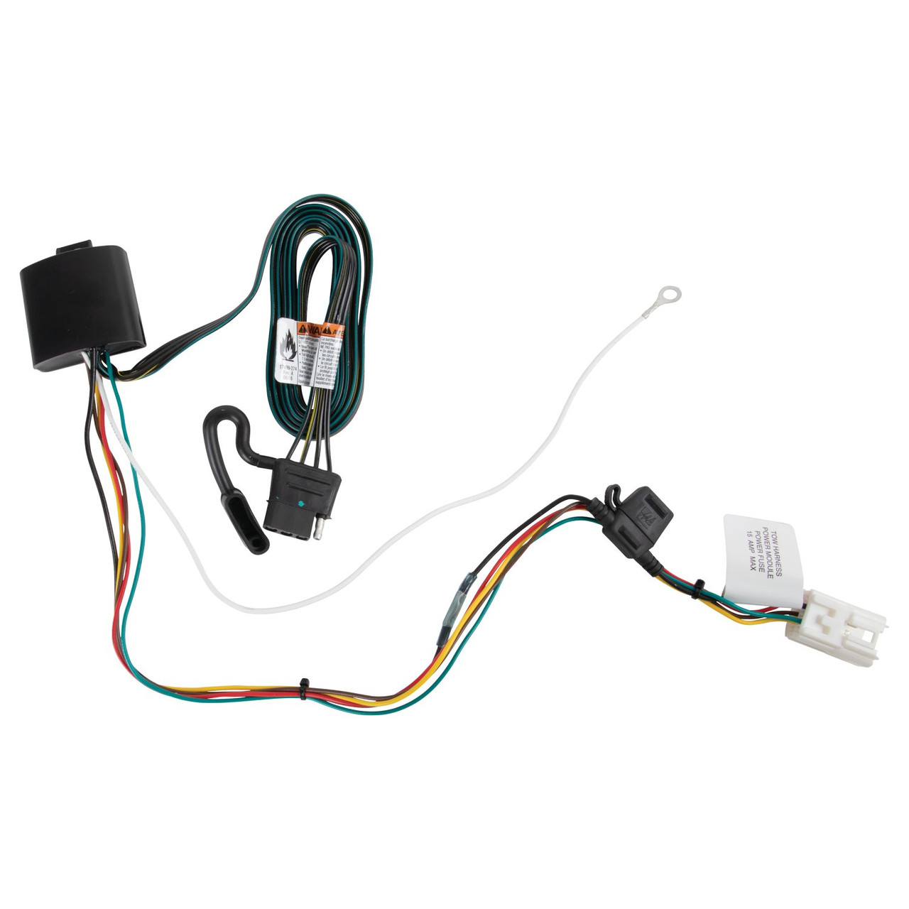 2022-2023 Mitsubishi Eclipse Cross Draw-tite Class 3 Trailer Hitch, 2 Inch Square Receiver Bundle w/ Plug-n-Play T-One Wiring Harness