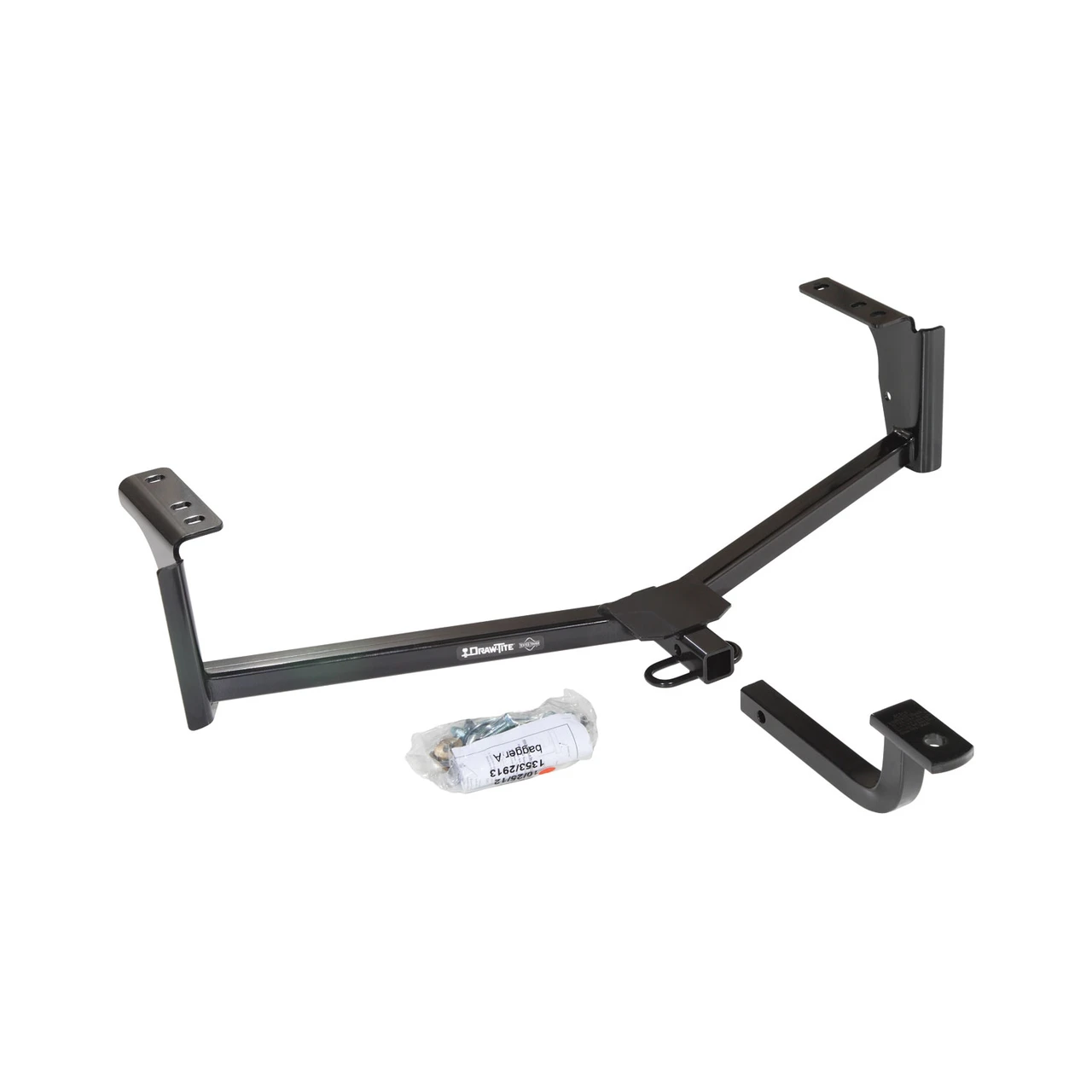 2013-2020 Ford Fusion Except Sport Draw-tite Class 1 Trailer Hitch, 1-1/4 Inch Square Receiver Bundle w/ Plug-n-Play T-One Wiring Harness
