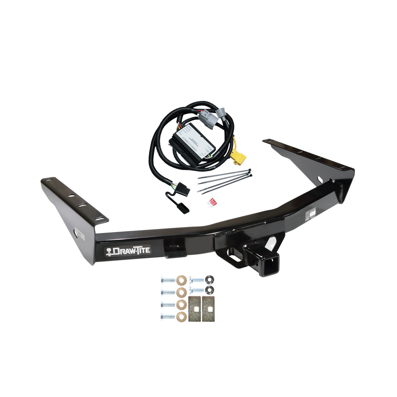 2001-2002 Toyota Tundra Draw-tite Class 3 Trailer Hitch, 2 Inch Square Receiver Bundle w/ Plug-n-Play T-One Wiring Harness