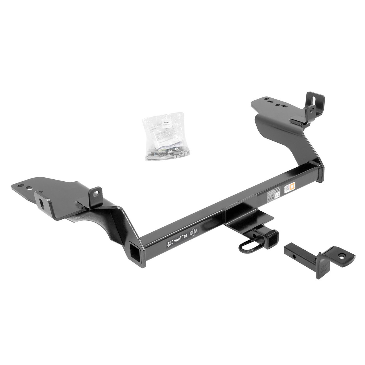 2013-2016 Ford Escape Draw-tite Class 2 Trailer Hitch, 1-1/4 Inch Square Receiver Bundle w/ Plug-n-Play T-One Wiring Harness 36529
