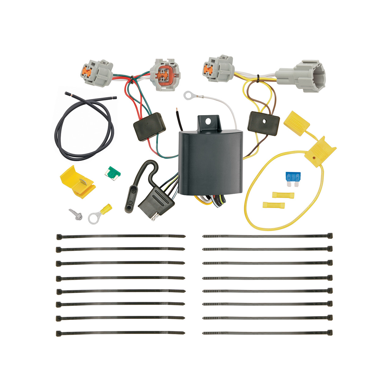 2017-2019 Nissan Rogue Sport Draw-tite Class 3 Trailer Hitch, 2 Inch Square Receiver Bundle w/ Plug-n-Play T-One Wiring Harness