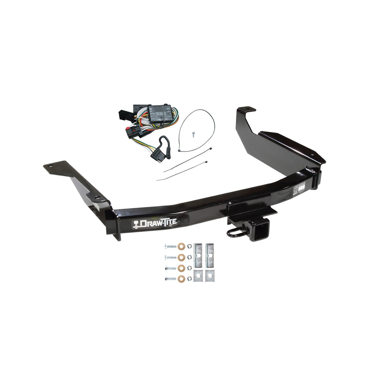 2000-2003 Dodge Durango Draw-tite Class 3 Trailer Hitch, 2 Inch Square Receiver Bundle w/ Plug-n-Play T-One Wiring Harness
