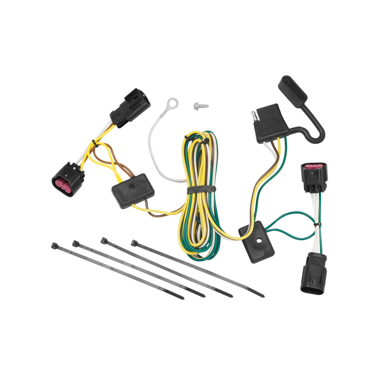 2009-2012 Chevrolet Traverse Draw-tite Class 3 Trailer Hitch, 2 Inch Square Receiver Bundle w/ Plug-n-Play T-One Wiring Harness