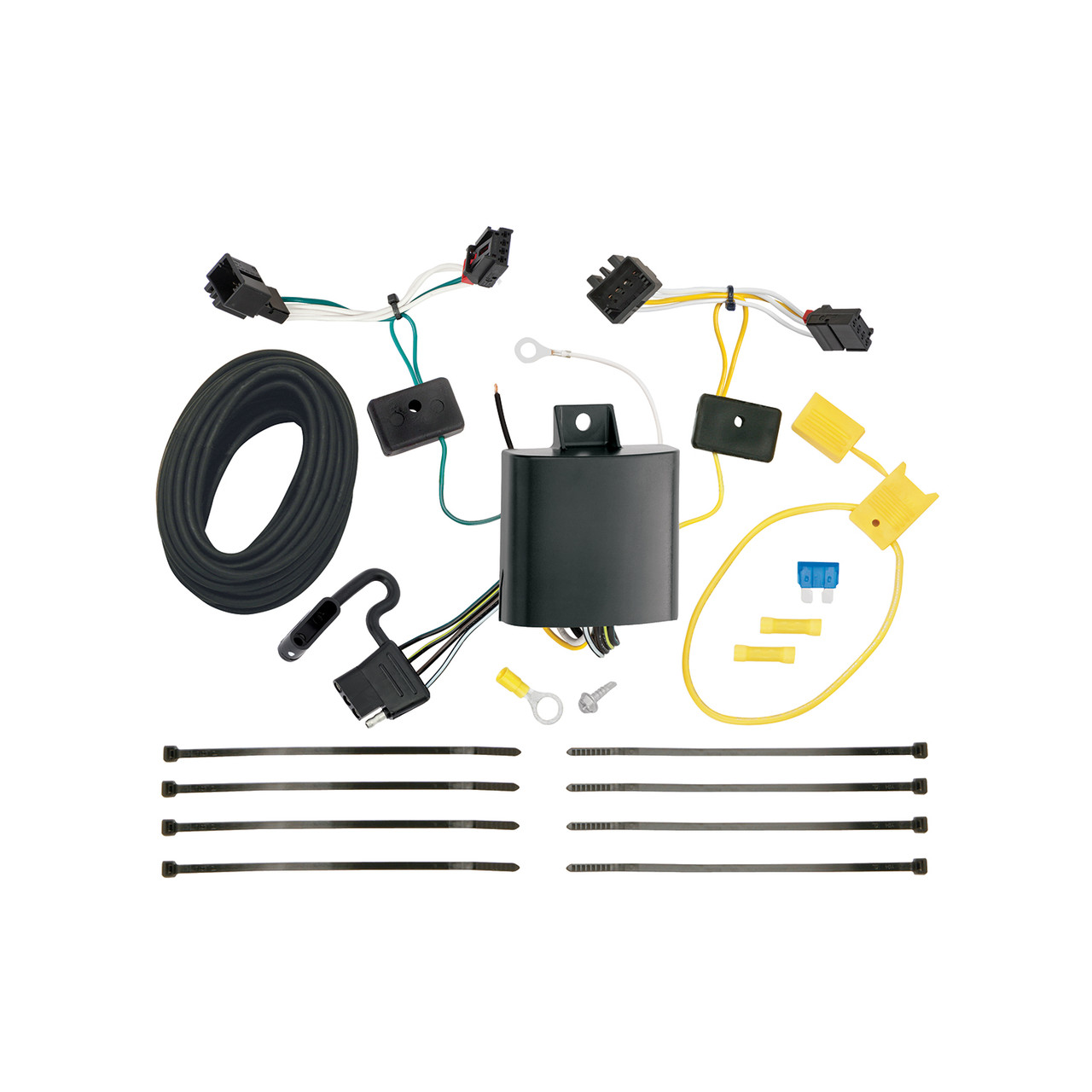 2015-2021 Volkswagen Golf Except Sportwagen & Alltrack Draw-tite Class 1 Trailer Hitch, 1-1/4 Inch Square Receiver Bundle w/ Plug-n-Play T-One Wiring Harness