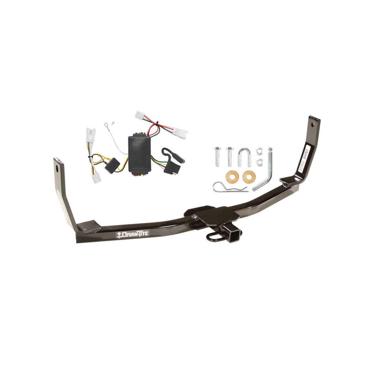 2006-2009 Hyundai Sonata Draw-tite Class 1 Trailer Hitch, 1-1/4 Inch Square Receiver Bundle w/ Plug-n-Play T-One Wiring Harness