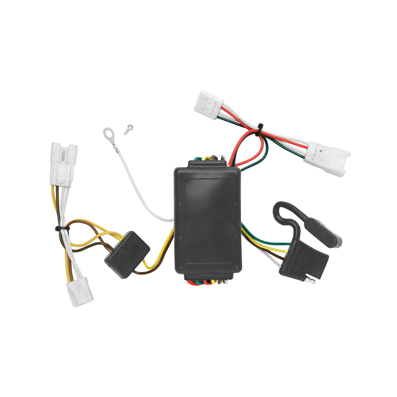 2006-2009 Hyundai Sonata Draw-tite Class 1 Trailer Hitch, 1-1/4 Inch Square Receiver Bundle w/ Plug-n-Play T-One Wiring Harness
