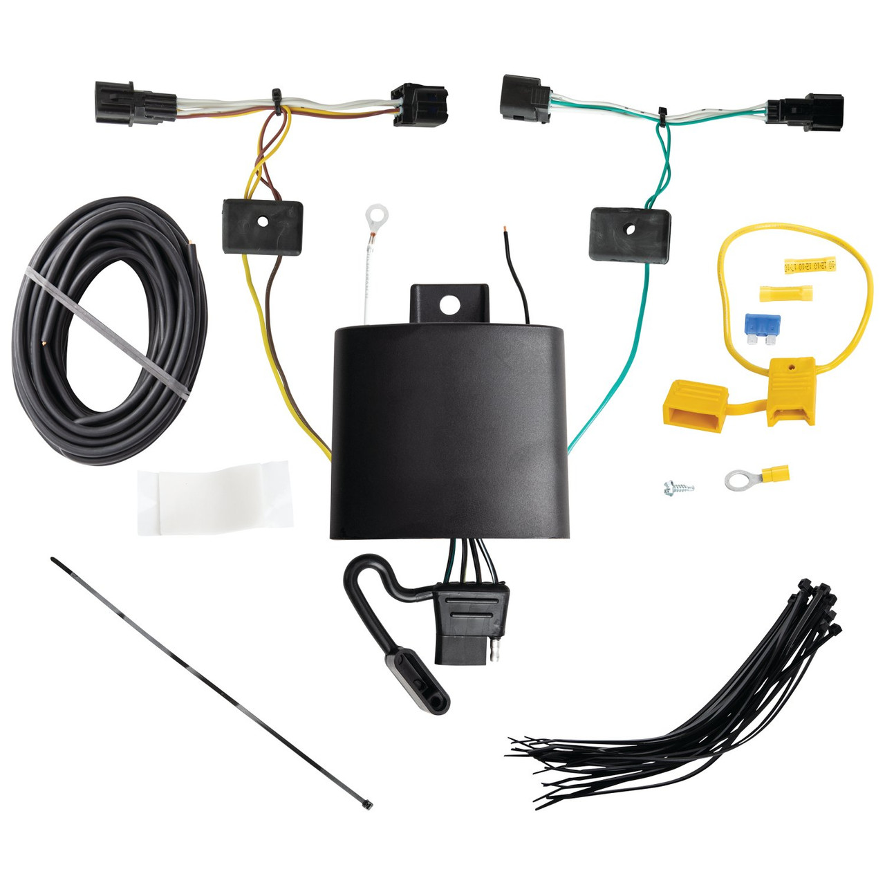 2022-2023 Hyundai Ioniq 5 Draw-tite Class 3 Trailer Hitch, 2 Inch Square Receiver Bundle w/ Plug-n-Play T-One Wiring Harness