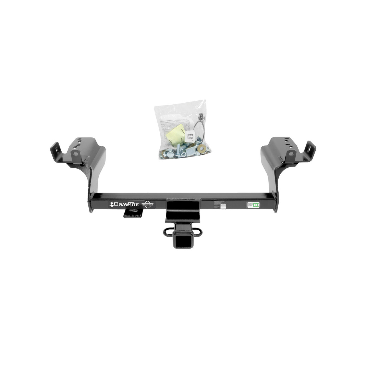 2019-2019 Ford Escape Draw-tite Class 3 Trailer Hitch, 2 Inch Square Receiver Bundle w/ Plug-n-Play T-One Wiring Harness 75782