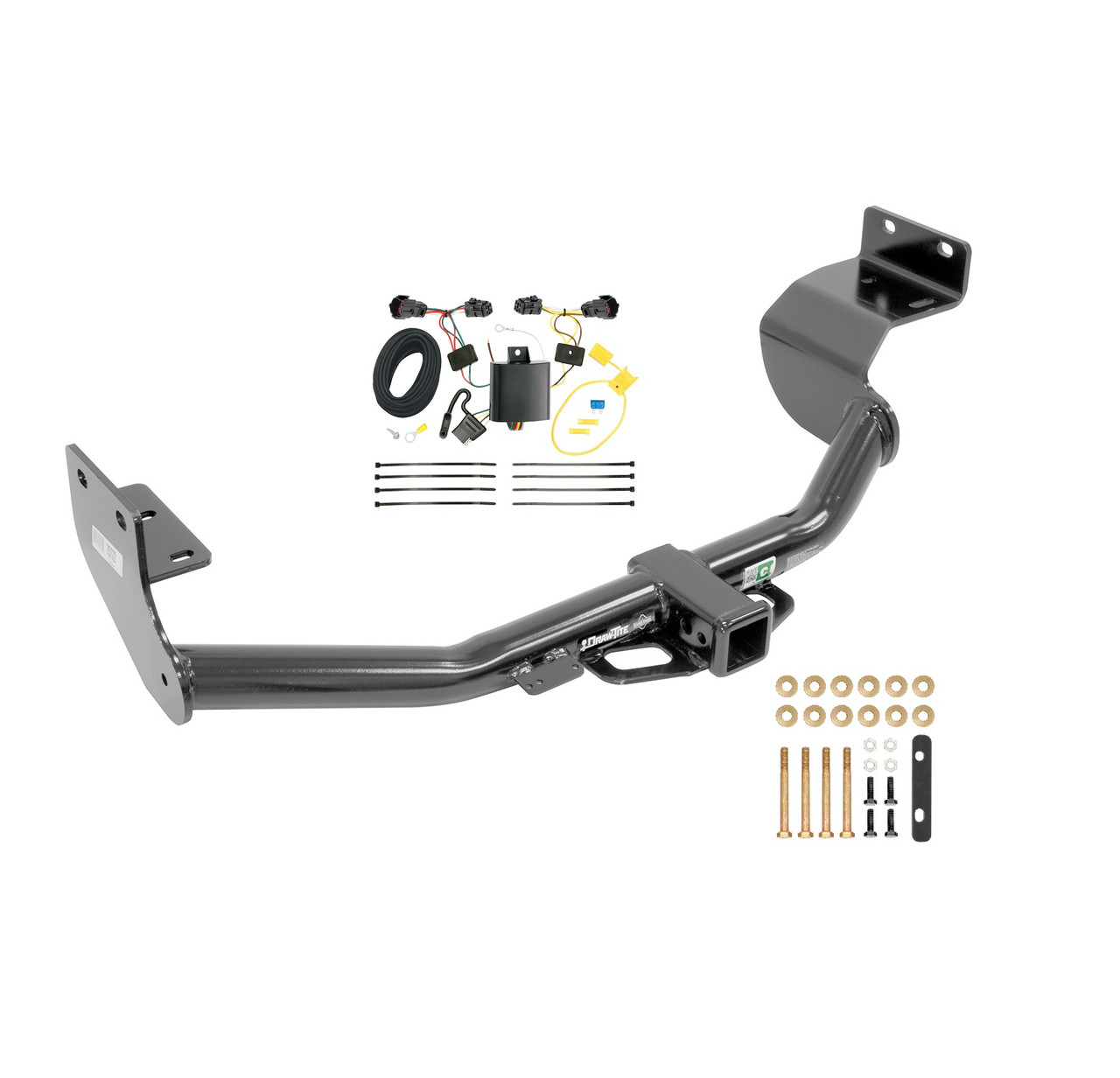 2014-2015 KIA Sorento w/I4 Engine Draw-tite Class 3 Trailer Hitch, 2 Inch Square Receiver Bundle w/ Plug-n-Play T-One Wiring Harness
