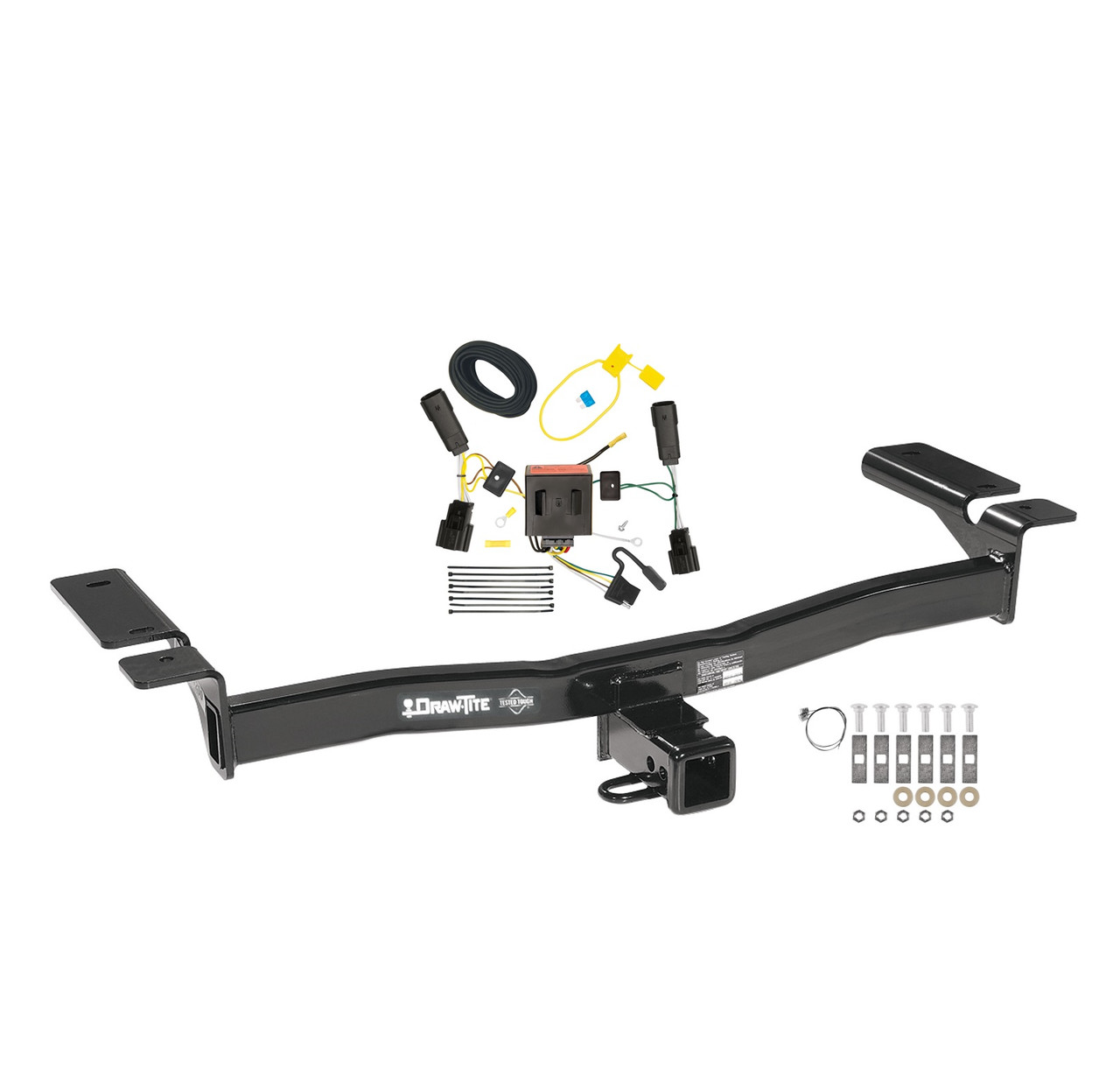 2011-2015 Lincoln MKX Draw-tite Class 3 Trailer Hitch, 2 Inch Square Receiver Bundle w/ Plug-n-Play T-One Wiring Harness