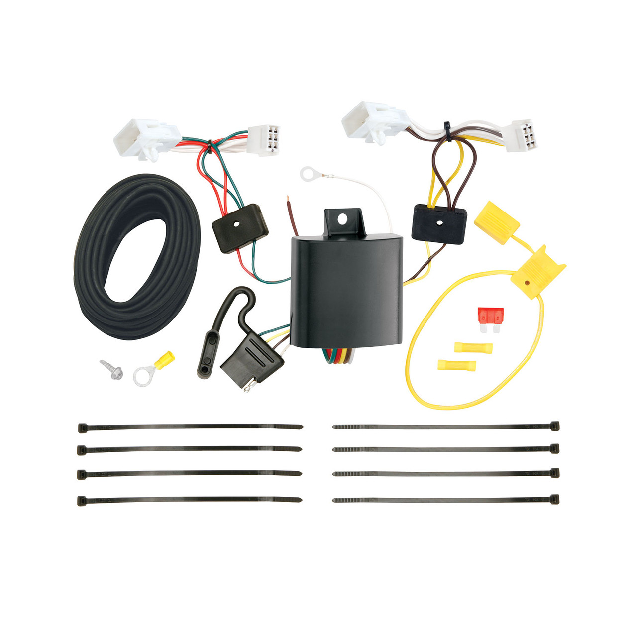 2013-2018 Lexus ES350 Except Hybrid Draw-tite Class 2 Trailer Hitch, 1-1/4 Inch Square Receiver Bundle w/ Plug-n-Play T-One Wiring Harness