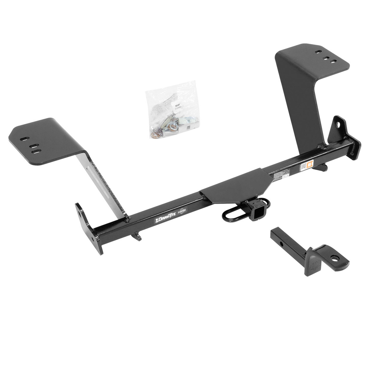 2013-2018 Lexus ES350 Except Hybrid Draw-tite Class 2 Trailer Hitch, 1-1/4 Inch Square Receiver Bundle w/ Plug-n-Play T-One Wiring Harness
