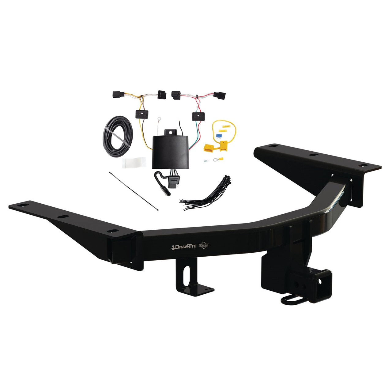 2022-2024 Acura MDX Draw-Tite Class 4 Trailer Hitch, 2 Inch Square Receiver Bundle w/ Plug-n-Play T-One Wiring Harness
