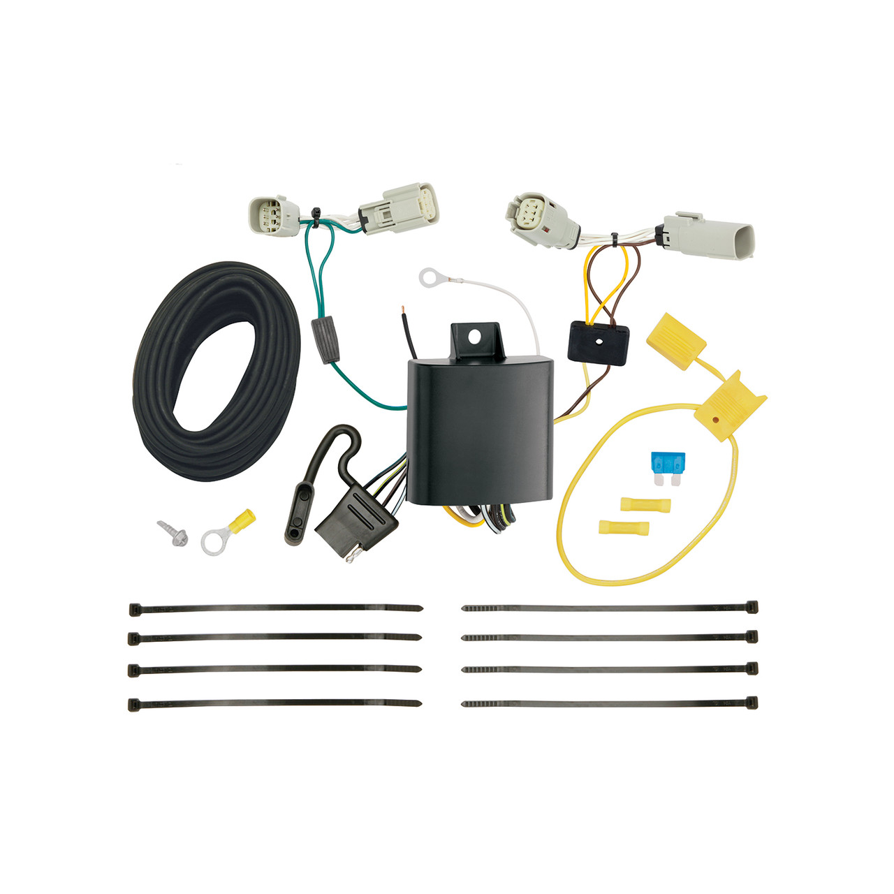 2016-2018 Lincoln MKX Draw-tite Class 3 Trailer Hitch, 2 Inch Square Receiver Bundle w/ Plug-n-Play T-One Wiring Harness