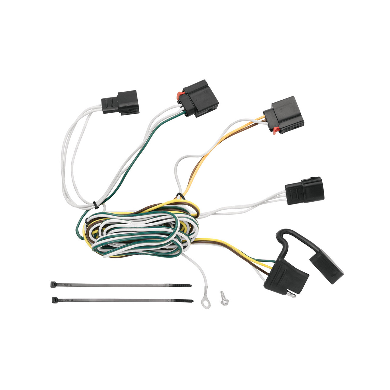2011-2013 Jeep Grand Cherokee Draw-tite Hidden Hitch Completely Hidden Trailer Hitch 2 Inch Removable Receiver Bundle w/ Plug-n-Play T-One Wiring Harness