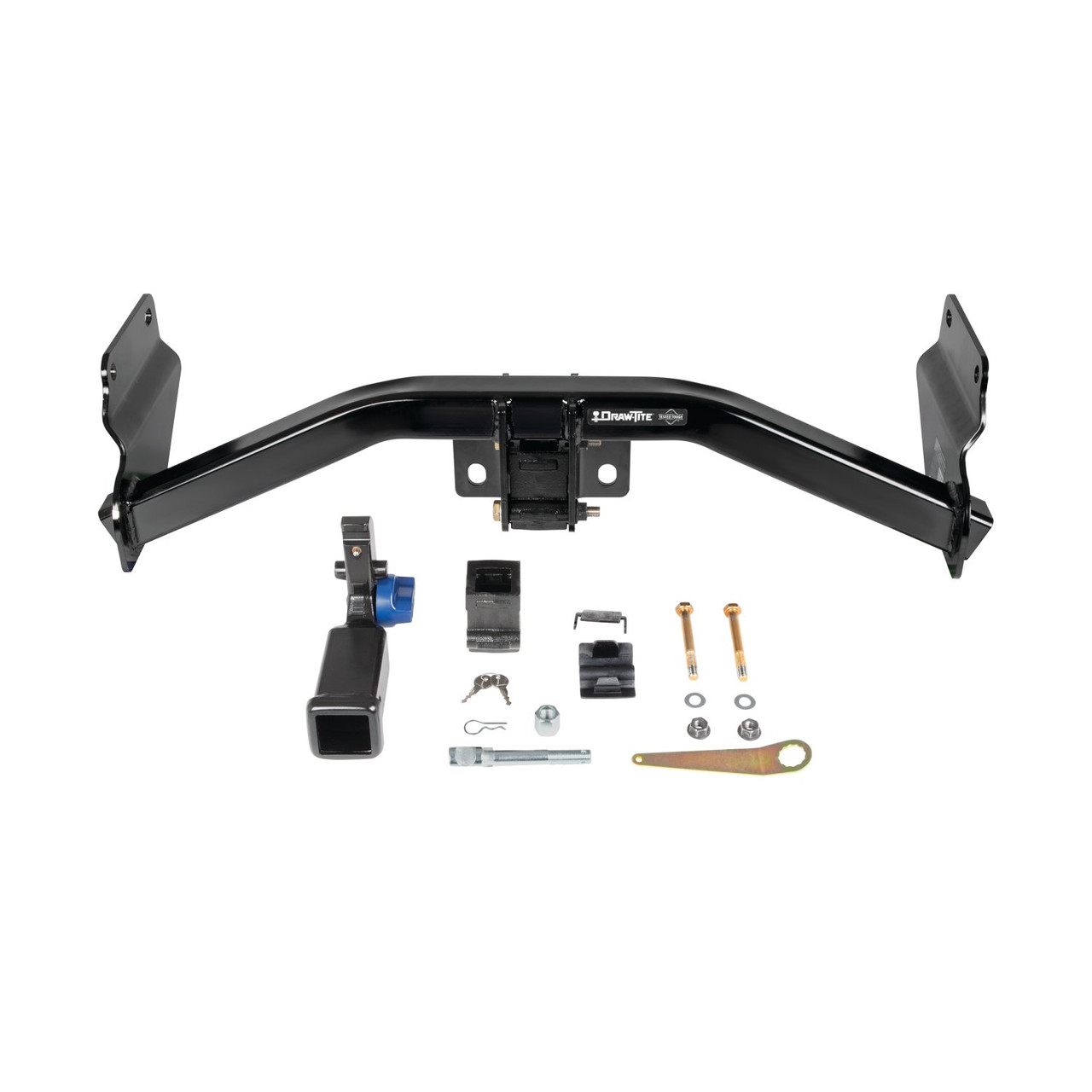2011-2013 Jeep Grand Cherokee Draw-tite Hidden Hitch Completely Hidden Trailer Hitch 2 Inch Removable Receiver Bundle w/ Plug-n-Play T-One Wiring Harness