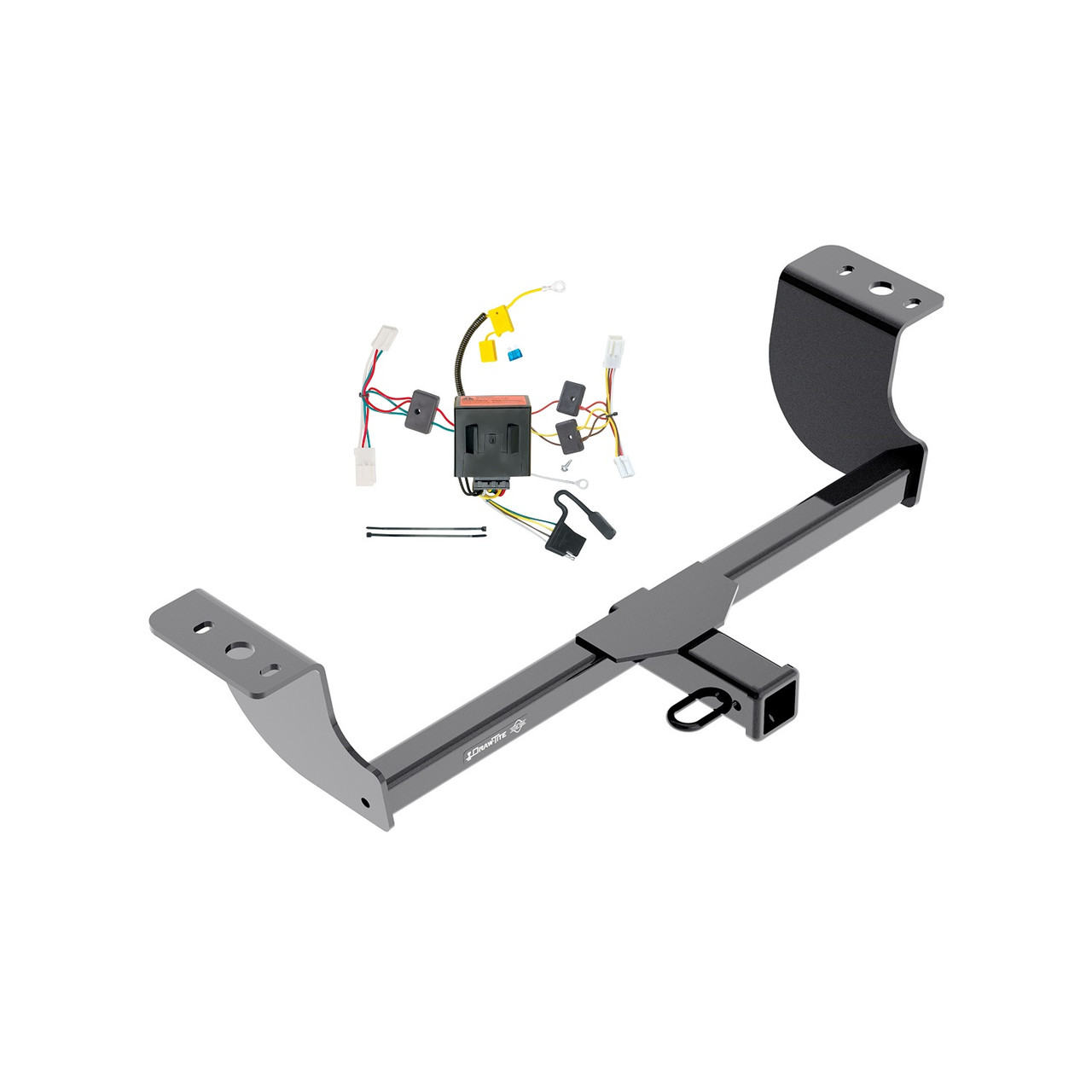 2011-2014 Dodge Charger Draw-tite Class 3 Trailer Hitch, 2 Inch Square Receiver Bundle w/ Plug-n-Play T-One Wiring Harness