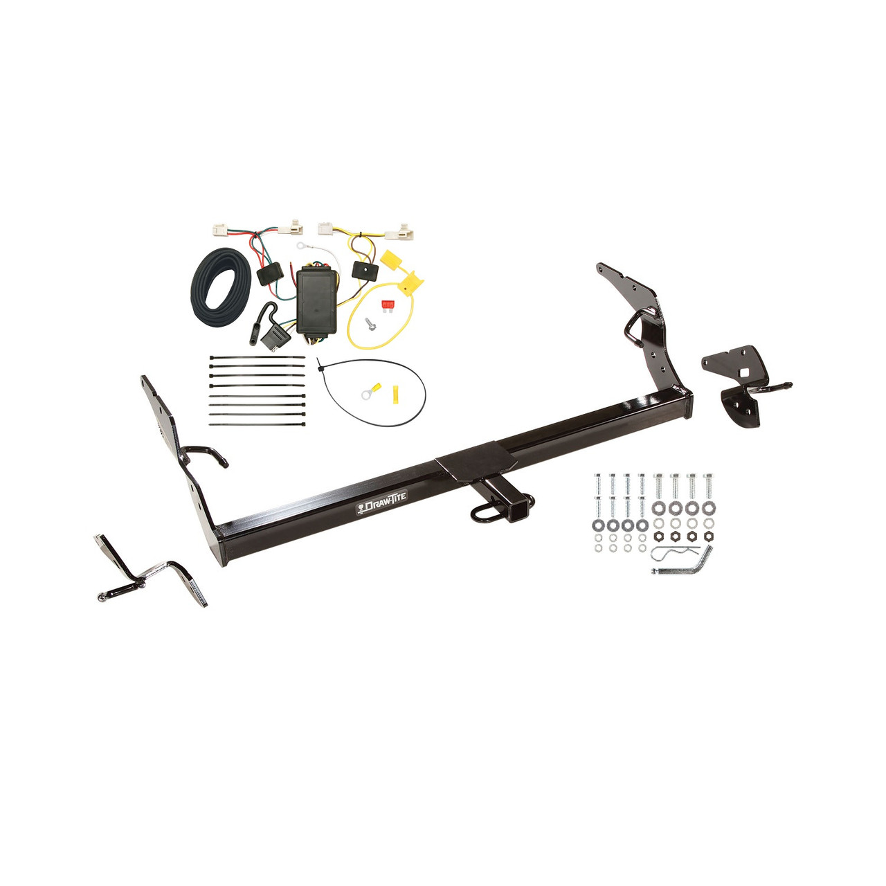 2011-2012 Toyota Avalon Draw-tite Class 1 Trailer Hitch, 1-1/4 Inch Square Receiver Bundle w/ Plug-n-Play T-One Wiring Harness