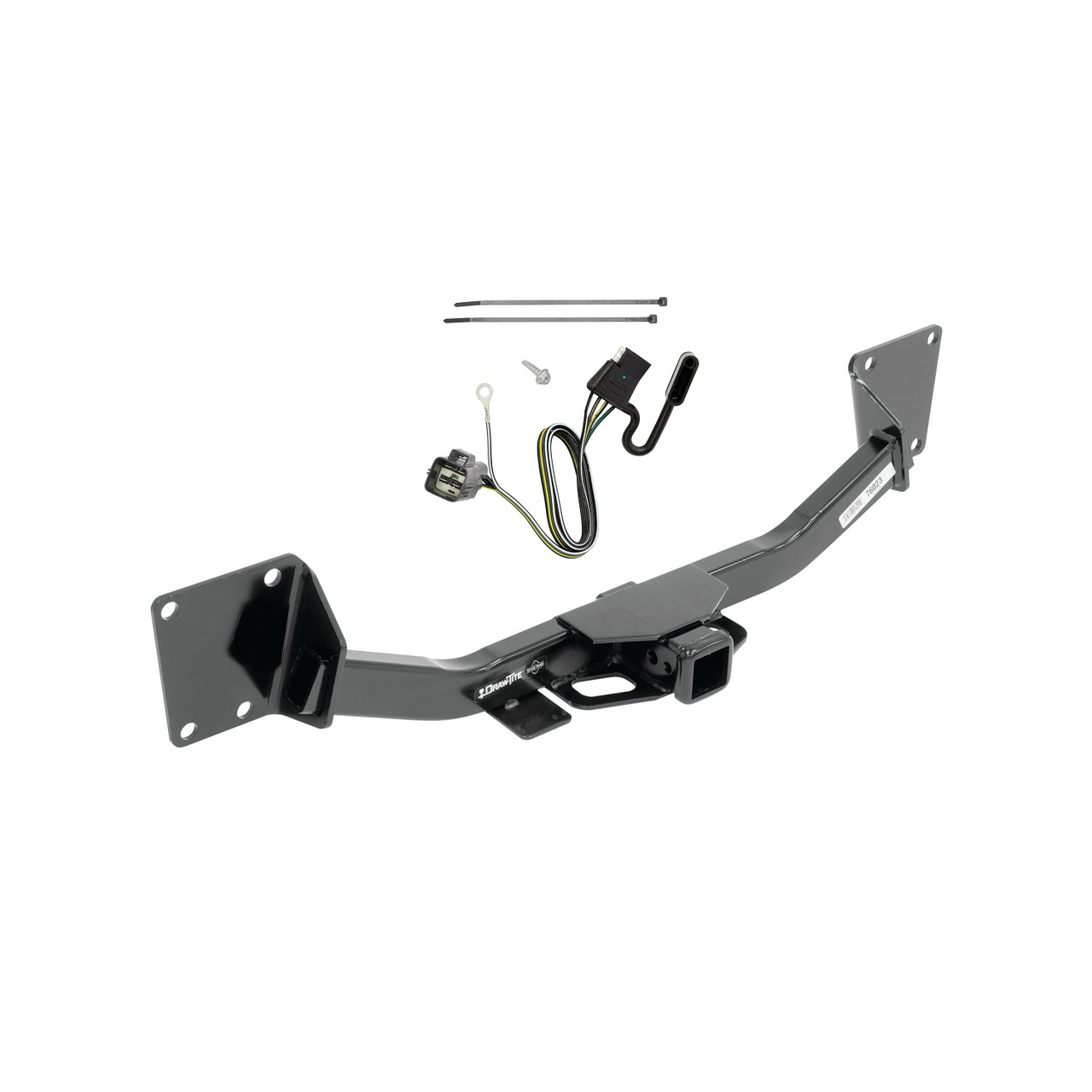 2021-2023 GMC Acadia Draw-tite Class 3 Trailer Hitch, 2 Inch Square Receiver Bundle w/ Plug-n-Play T-One Wiring Harness