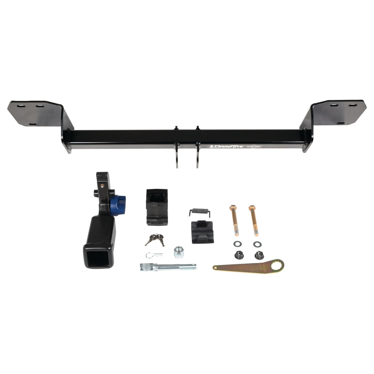 2016-2024 Volvo XC90 Draw-Tite Hidden Hitch Completely Hidden Trailer Hitch 2 Inch Removable Receiver Bundle w/ Plug-n-Play T-One Wiring Harness