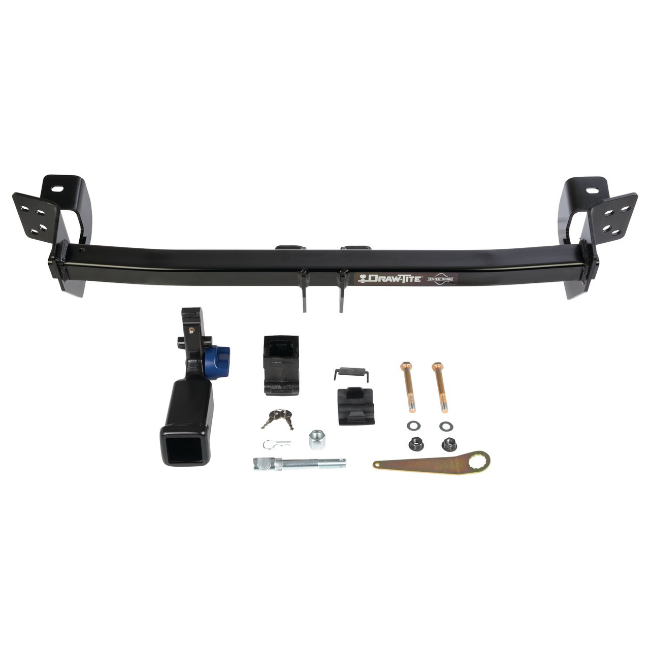 2019-2024 Toyota RAV4 Draw-Tite Hidden Hitch Completely Hidden Trailer Hitch 2 Inch Removable Receiver Bundle w/ Plug-n-Play T-One Wiring Harness