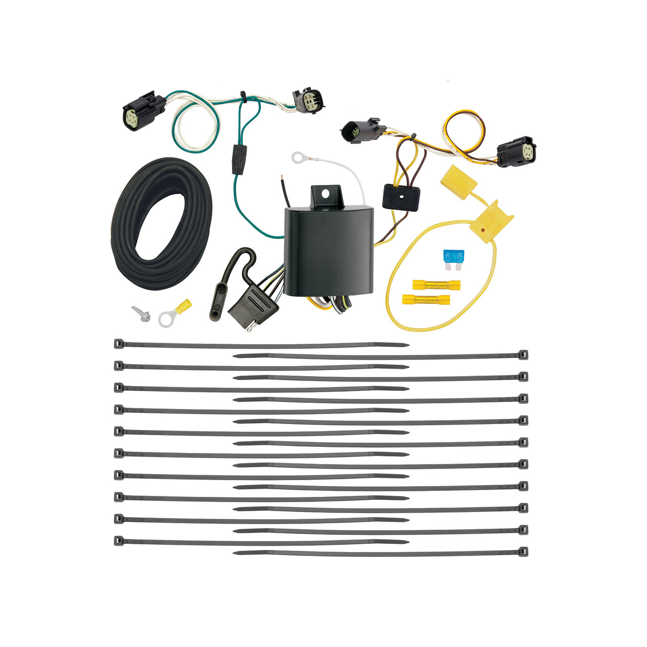 2017-2020 Chrysler Pacifica Touring Plus Draw-tite Class 2 Trailer Hitch, 1-1/4 Inch Square Receiver Bundle w/ Plug-n-Play T-One Wiring Harness