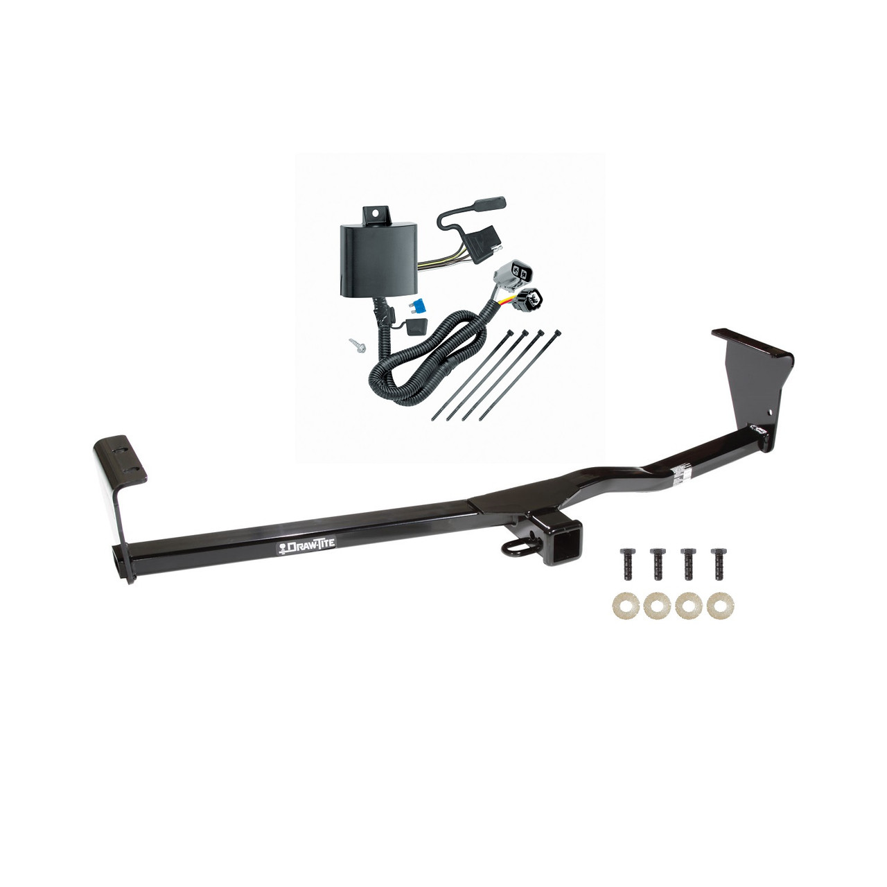 2011-2013 KIA Sorento EX, w/V6 Engine, w/Factory Tow Package Draw-tite Class 3 Trailer Hitch, 2 Inch Square Receiver Bundle w/ Plug-n-Play T-One Wiring Harness