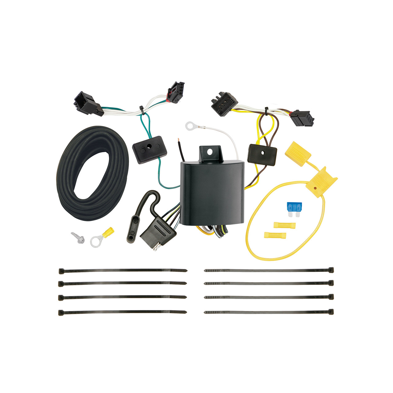 2016-2019 Volkswagen Golf SportWagen Draw-tite Class 1 Trailer Hitch, 1-1/4 Inch Square Receiver Bundle w/ Plug-n-Play T-One Wiring Harness