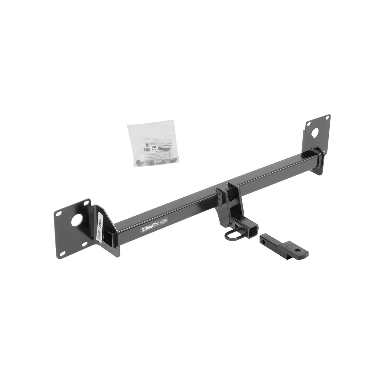2016-2019 Volkswagen Golf SportWagen Draw-tite Class 1 Trailer Hitch, 1-1/4 Inch Square Receiver Bundle w/ Plug-n-Play T-One Wiring Harness