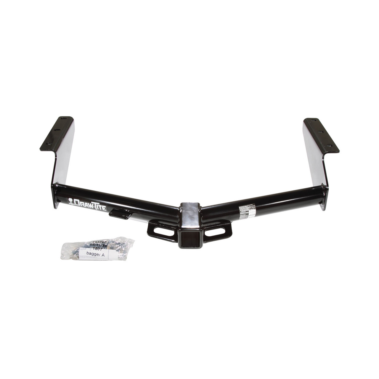 2009-2012 Jeep Liberty Draw-tite Class 3 Trailer Hitch, 2 Inch Square Receiver Bundle w/ Plug-n-Play T-One Wiring Harness