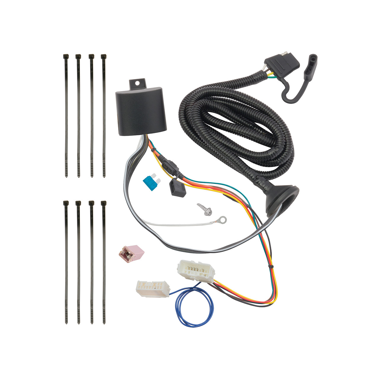 2018-2020 Honda Pilot Draw-tite Class 4 Trailer Hitch, 2 Inch Square Receiver Bundle w/ Plug-n-Play T-One Wiring Harness