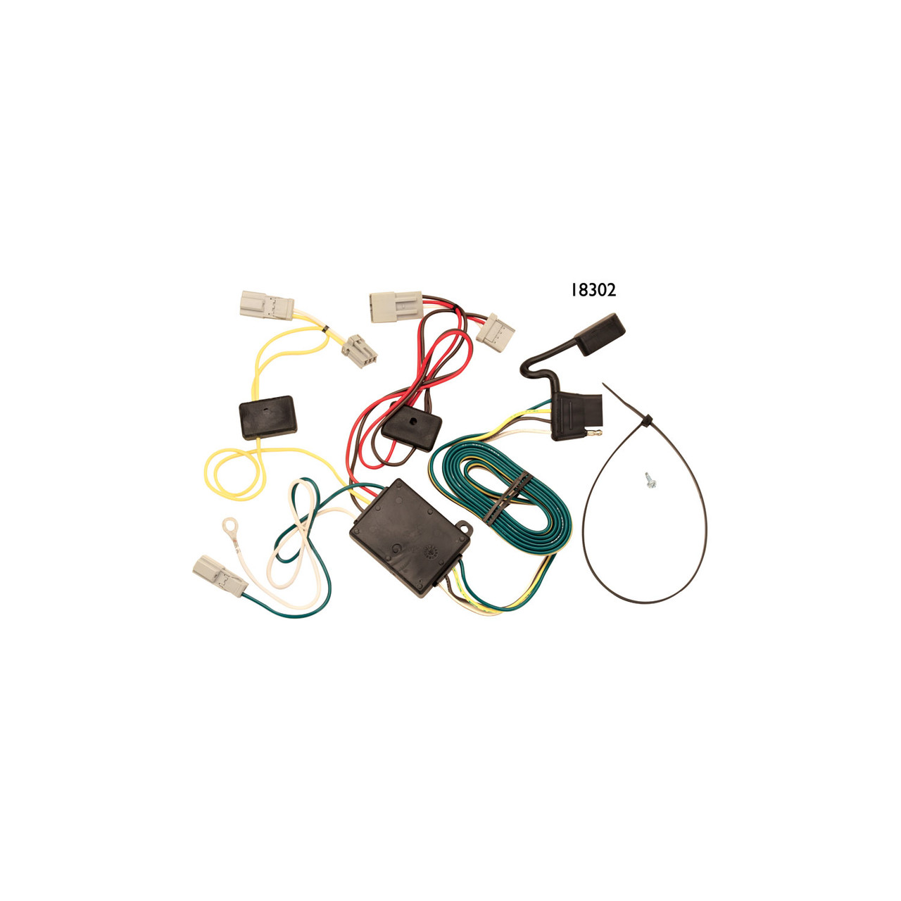 2006-2007 Honda Accord Sedan Draw-tite Class 1 Trailer Hitch, 1-1/4 Inch Square Receiver Bundle w/ Plug-n-Play T-One Wiring Harness