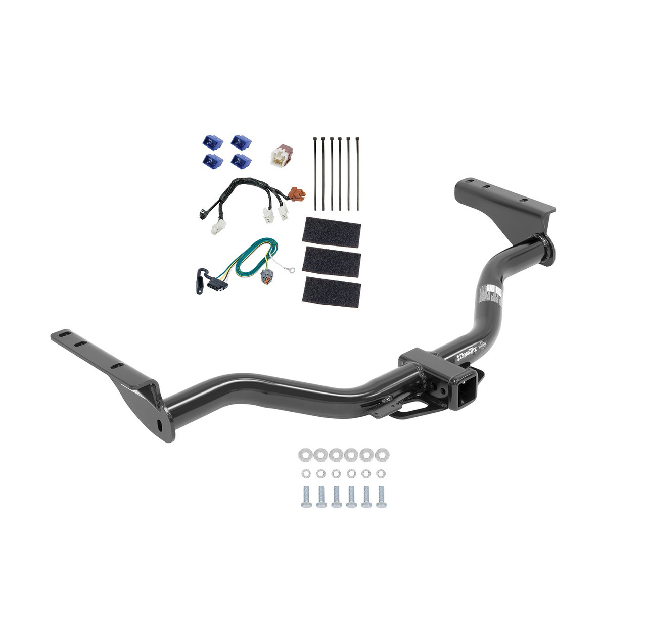 2018-2020 Nissan Pathfinder Draw-tite Class 4 Trailer Hitch, 2 Inch Square Receiver Bundle w/ Plug-n-Play T-One Wiring Harness