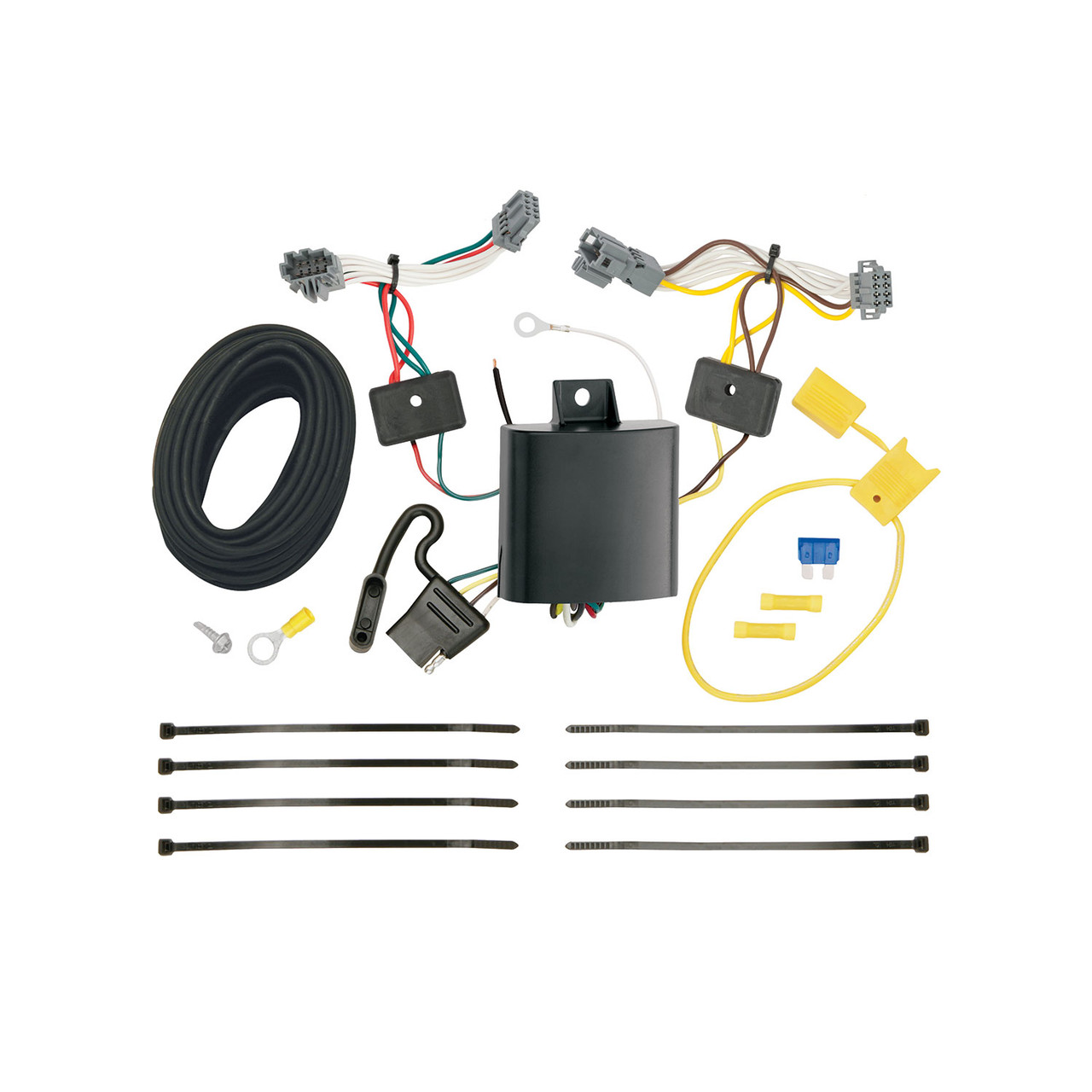 2017-2022 Chevrolet Trax LS Draw-tite Class 3 Trailer Hitch, 2 Inch Square Receiver Bundle w/ Plug-n-Play T-One Wiring Harness