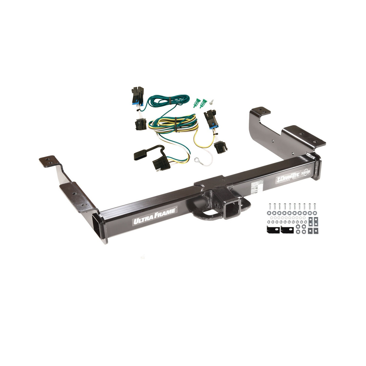 2003-2003 GMC Savana 2500 Draw-tite Class 5 Trailer Hitch, 2 Inch Square Receiver Bundle w/ Plug-n-Play T-One Wiring Harness