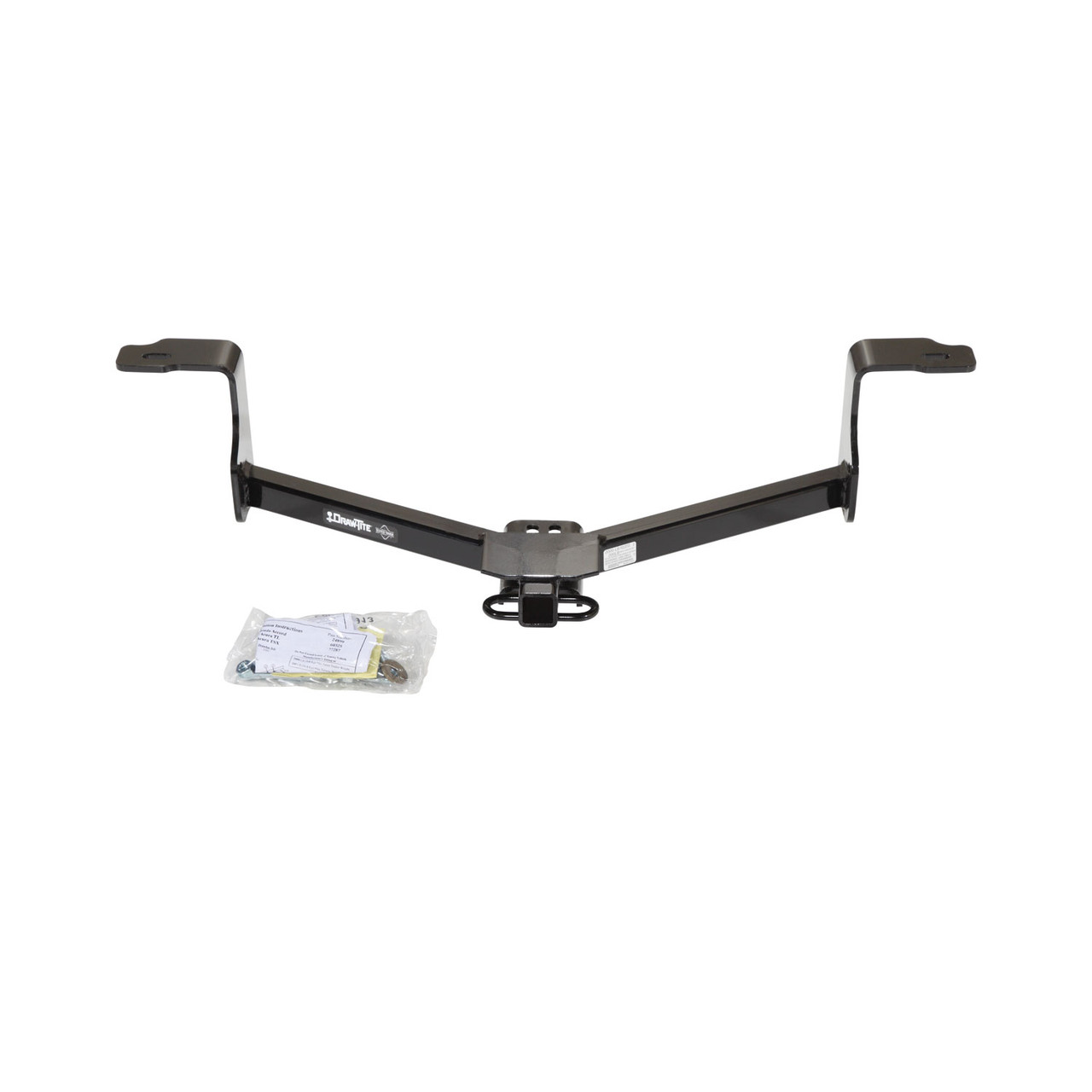 2008-2012 Honda Accord Coupe Draw-tite Class 1 Trailer Hitch, 1-1/4 Inch Square Receiver Bundle w/ Plug-n-Play T-One Wiring Harness