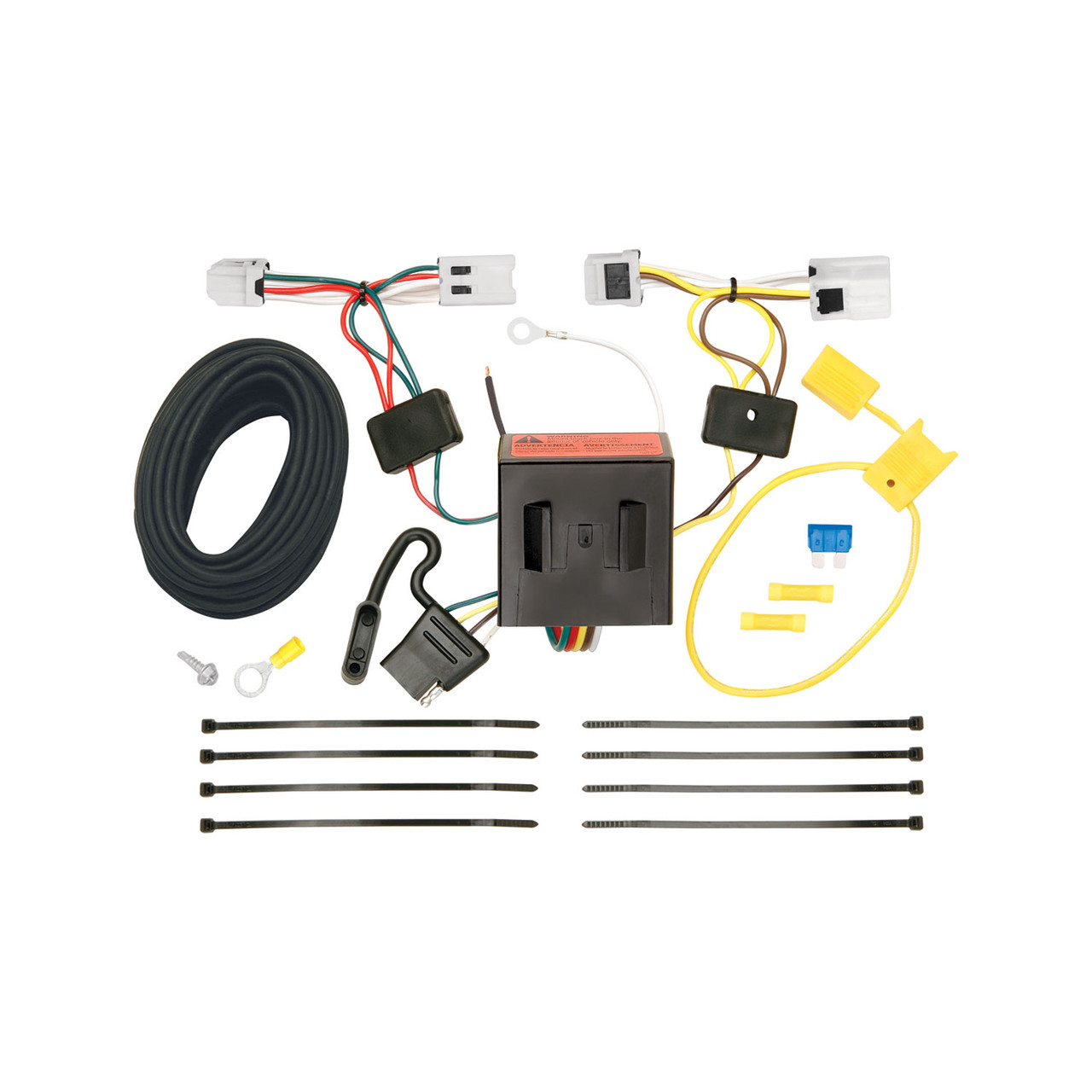 2012-2020 Nissan NV2500 Draw-tite Class 4 Trailer Hitch, 2 Inch Square Receiver Bundle w/ Plug-n-Play T-One Wiring Harness
