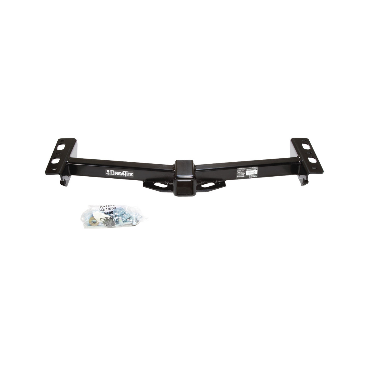 1988-2000 GMC C2500 w/Aftermarket Roll Pan Draw-tite Class 3 Trailer Hitch, 2 Inch Square Receiver Bundle w/ Plug-n-Play T-One Wiring Harness