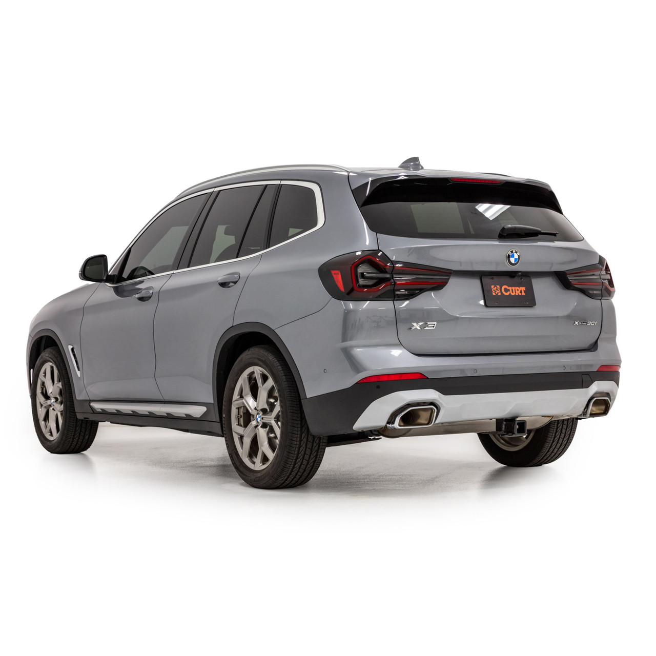 2011 - 2021 BMW X3 Curt 2", Class 3 Trailer Tow Hitch + 4-flat Wiring Kit 13578