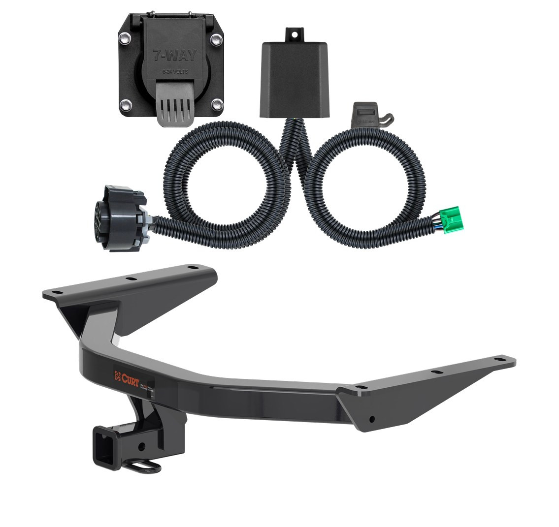 2023 - 2026 Honda Pilot Curt 2", Class 3 Trailer Tow Hitch + 7-way Wiring Kit 13472