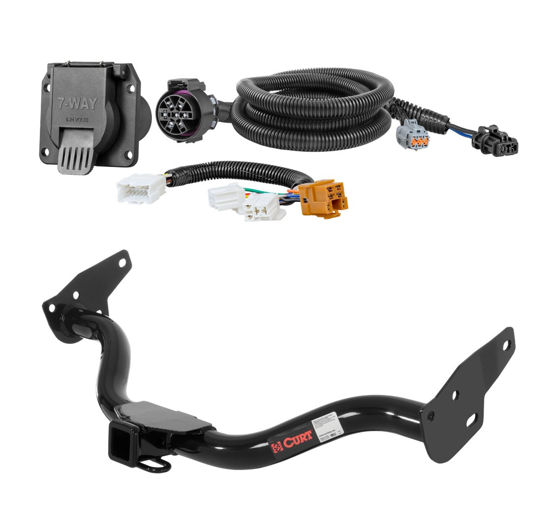 2009 - 2013 Nissan Xterra Curt 2", Class 3 Trailer Tow Hitch + 7-way Wiring Kit 13514