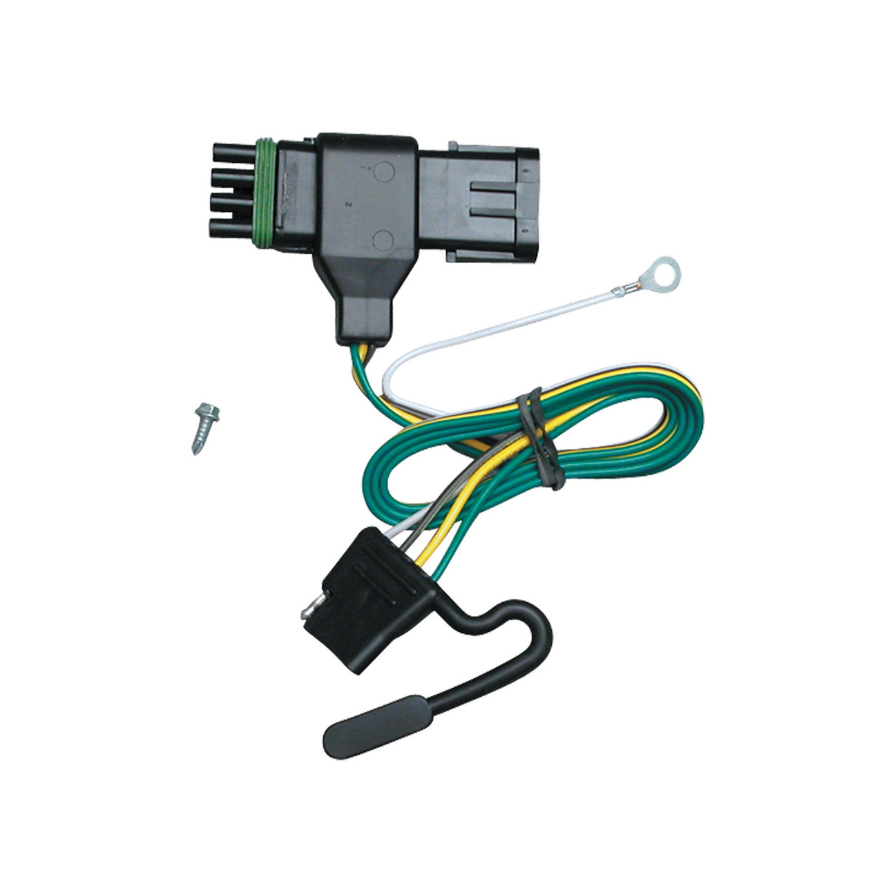 1988-2000 Chevrolet C3500 Regular & Extended Cabs Draw-tite Class 4 Multi-Fit Trailer Hitch, 2 Inch Square Receiver Bundle w/ Plug-n-Play T-One Wiring Harness