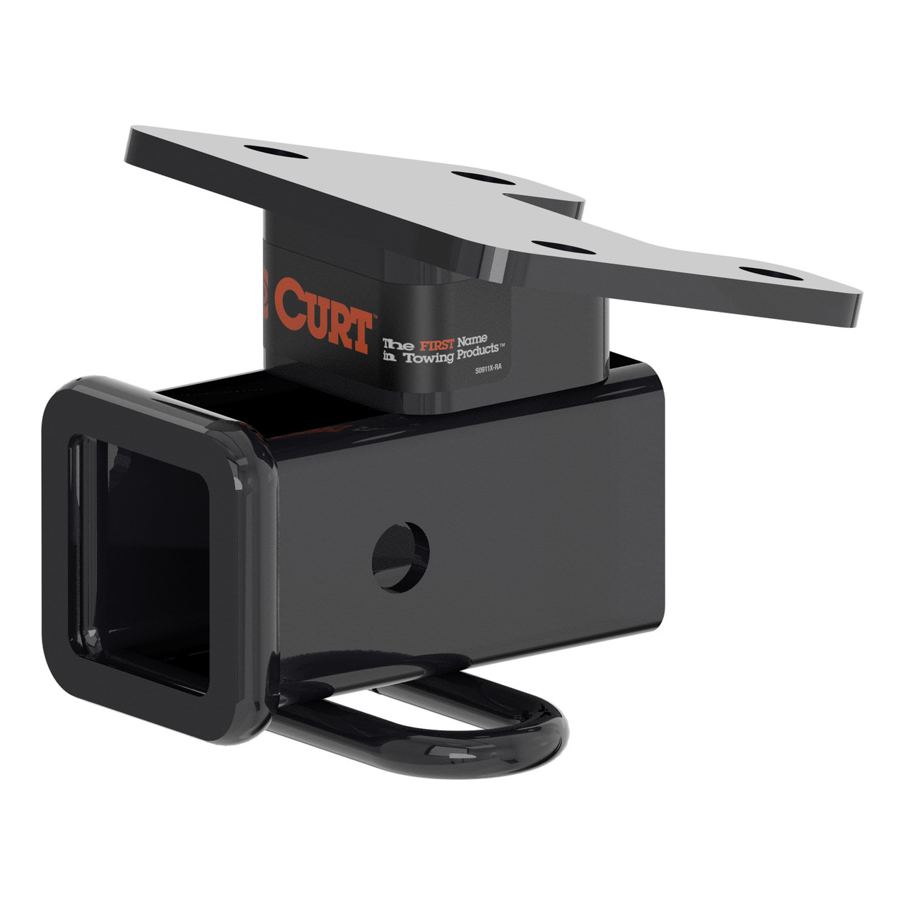 2023 - 2026 Audi Q4 e-tron With factory receiver Curt 2", Class 3 Trailer Tow Hitch + 4-flat Wiring Kit 13489