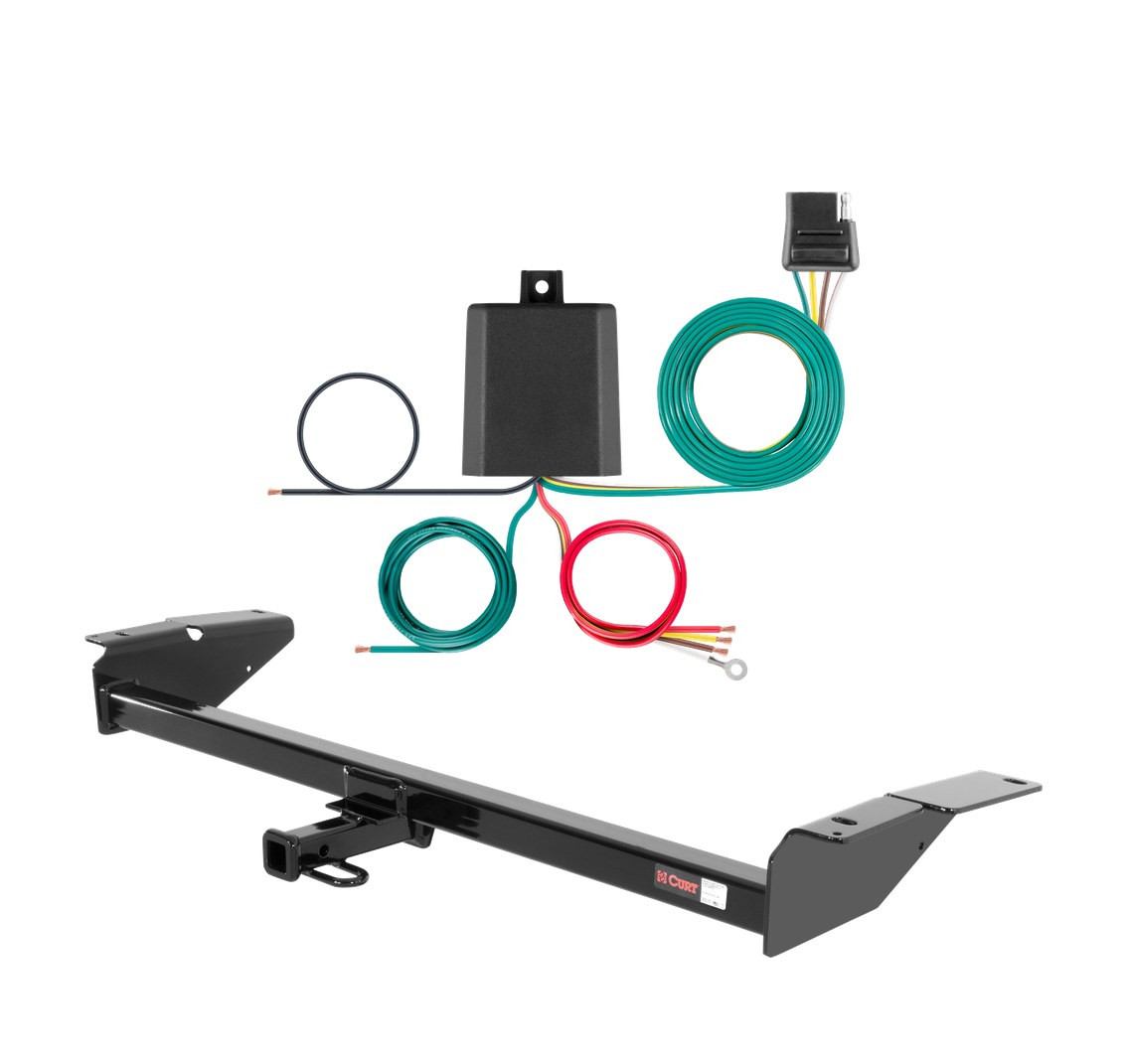 1979 - 1986 Mercury Grand Marquis Wagon Curt 1-1/4", Class 2 Trailer Tow Hitch + 4-flat Wiring Kit 12130