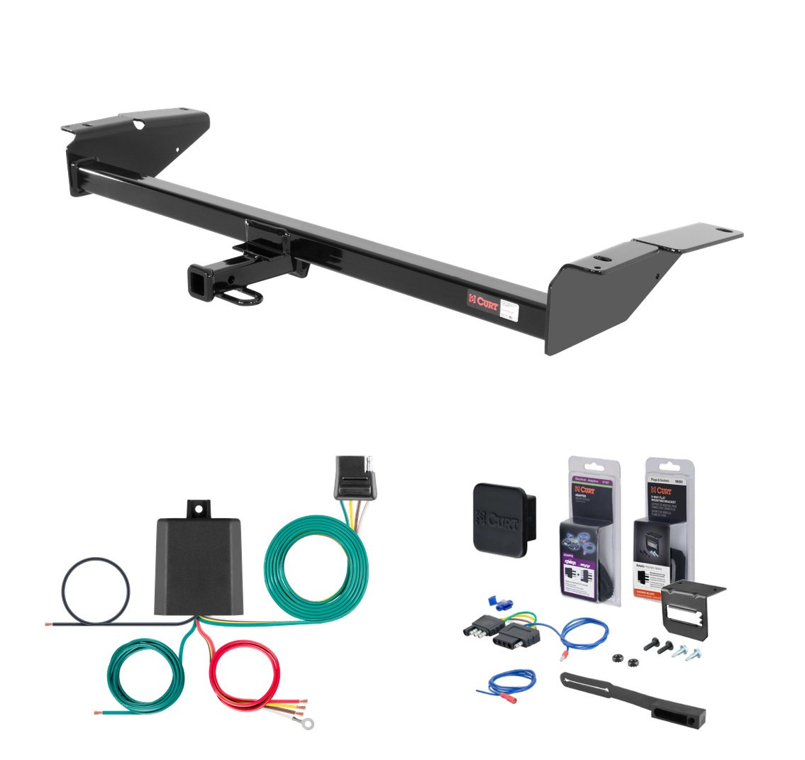 1979 - 1986 Mercury Grand Marquis Wagon Curt 1-1/4" Class 2 Trailer Tow Hitch + 5-Flat Wiring Kit Tow Boat/Utility Trailer with Surge Brakes 12130