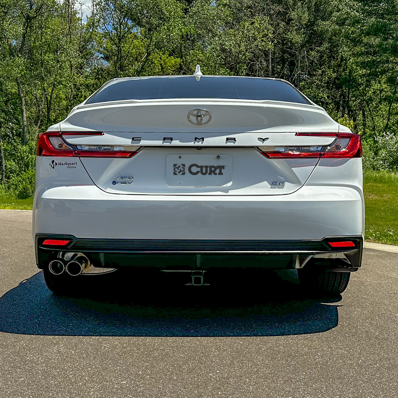 2025 - 2026 Toyota Camry Curt 1-1/4", Class 1 Trailer Tow Hitch + 4-flat Wiring Kit 11683